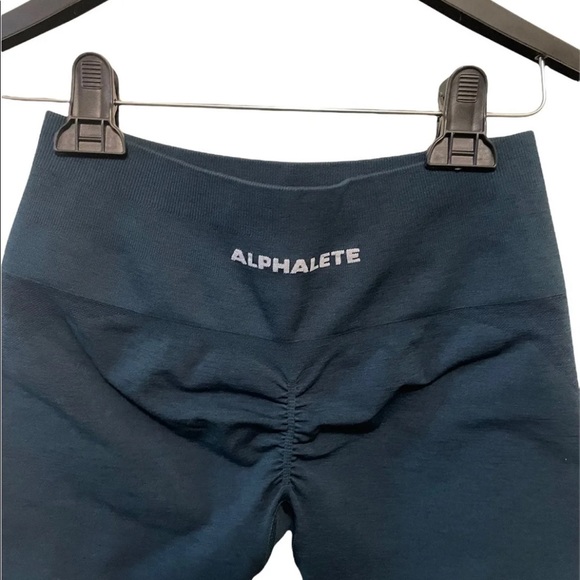 Alphalete Teal Amplify Shorts - Picture 6 of 6